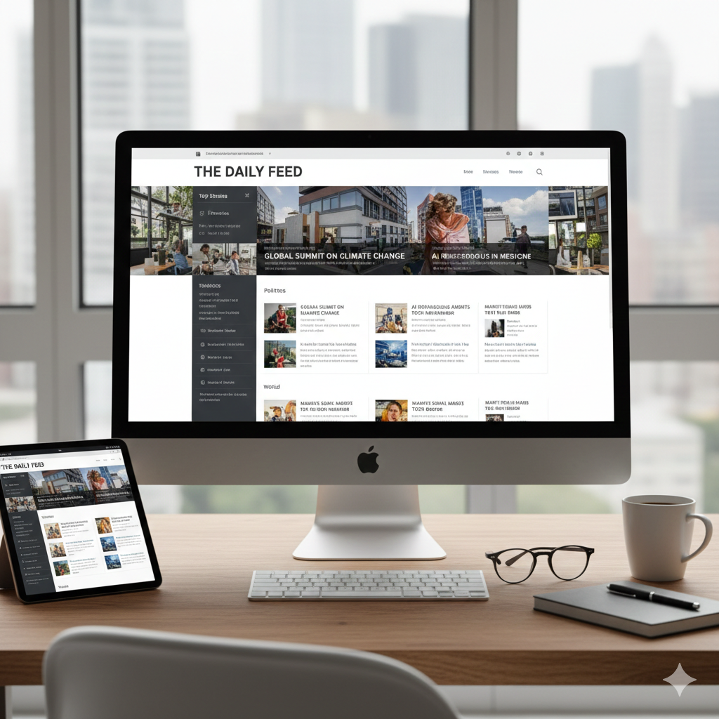 News Aggregator — real-time API project by Nandita Magesh